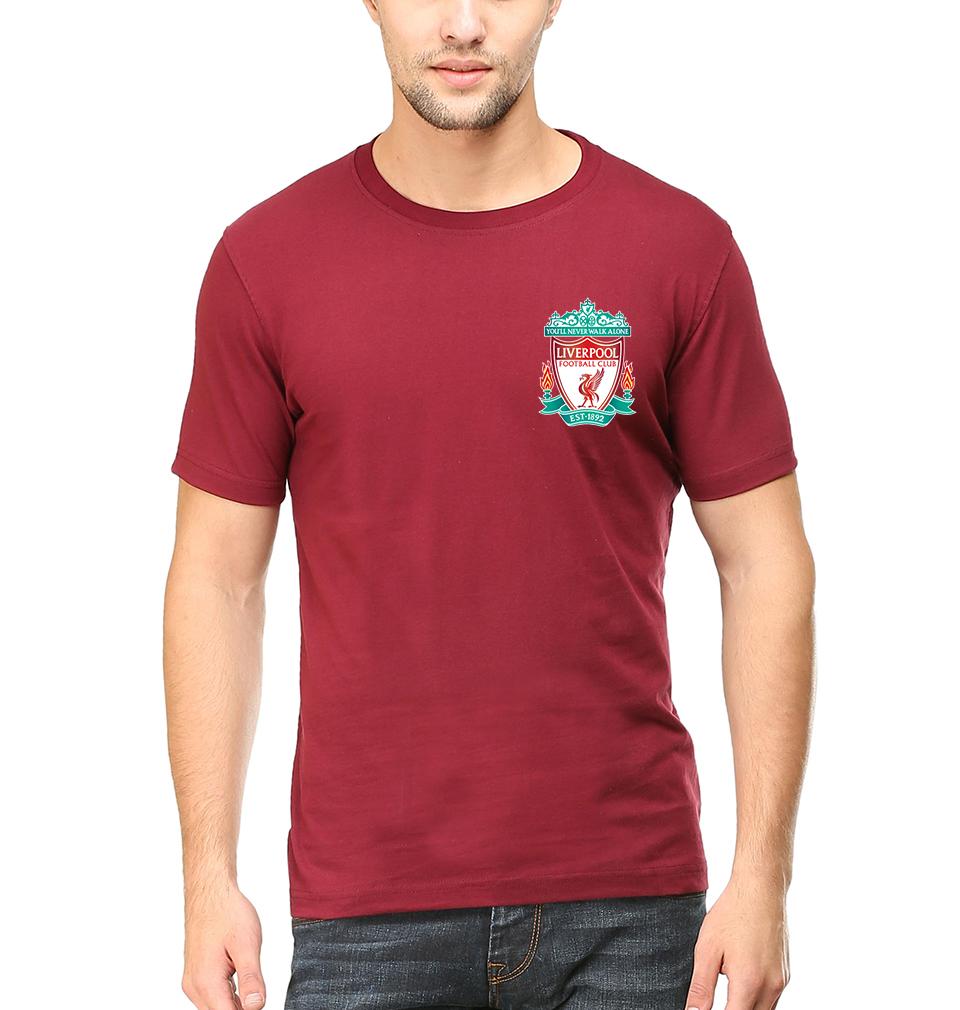 Liverpool Logo Men Half Sleeves T-Shirts-FunkyTeesClub
