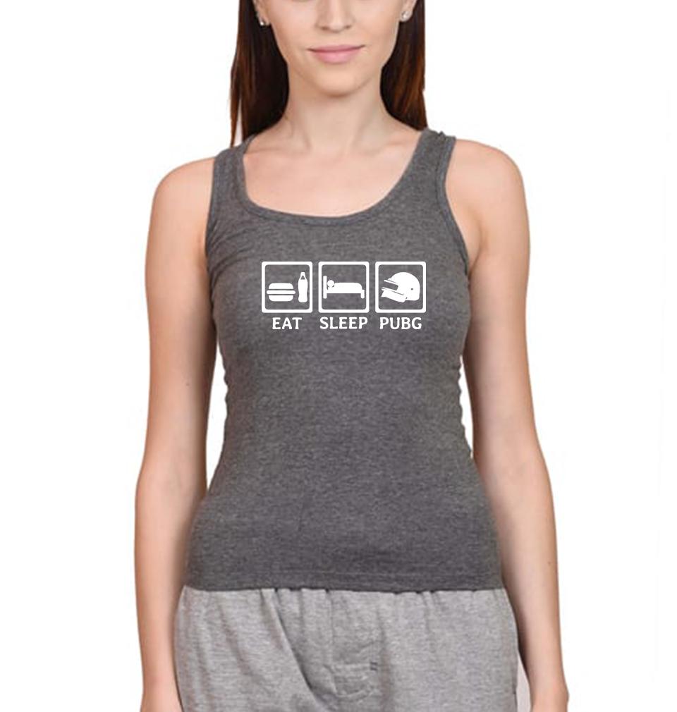 PUBG Eat Sleep Pubg Women Tank Top-FunkyTeesClub