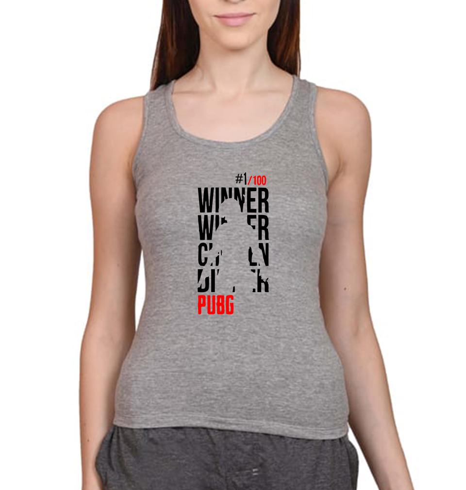 PUBG Winner Winner Chicken Dinner Women Tank Top-FunkyTeesClub