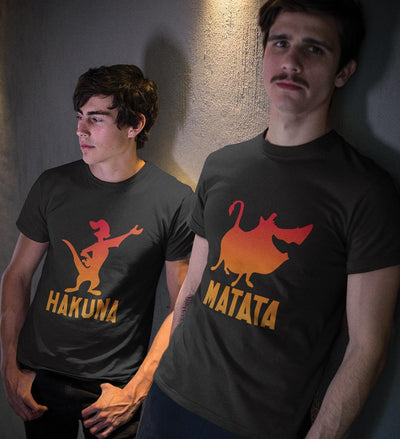 Hakuna Matata BFF Half Sleeves T-Shirts-FunkyTees