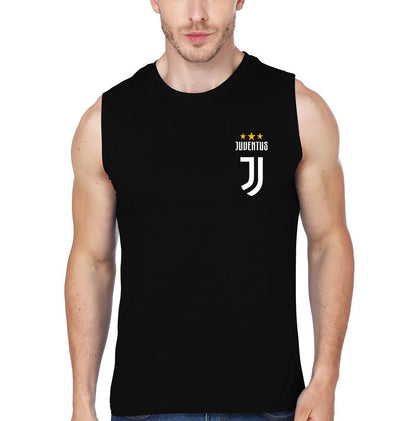 Juventus Logo Men Gym Vest-FunkyTeesClub