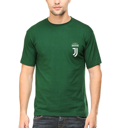 Juventus Logo Men Half Sleeves T-Shirts-FunkyTeesClub