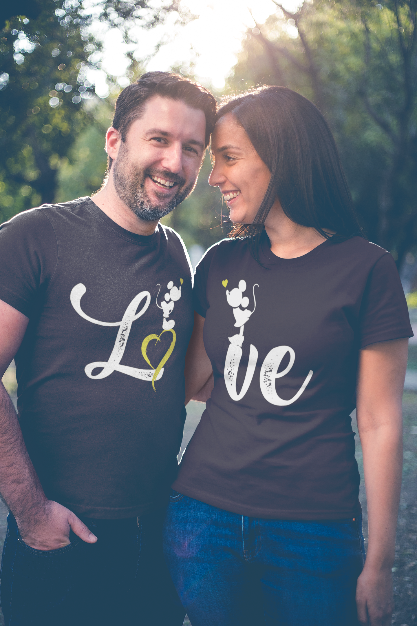 Love Couple Half Sleeves T-Shirts -FunkyTeesClub