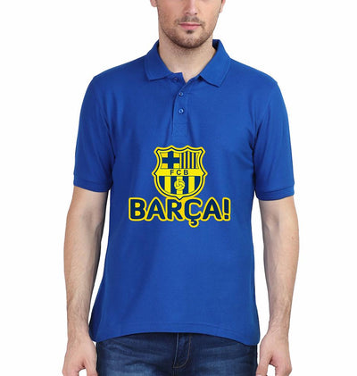 FCB Men Polo Half Sleeves T-Shirts-FunkyTeesClub
