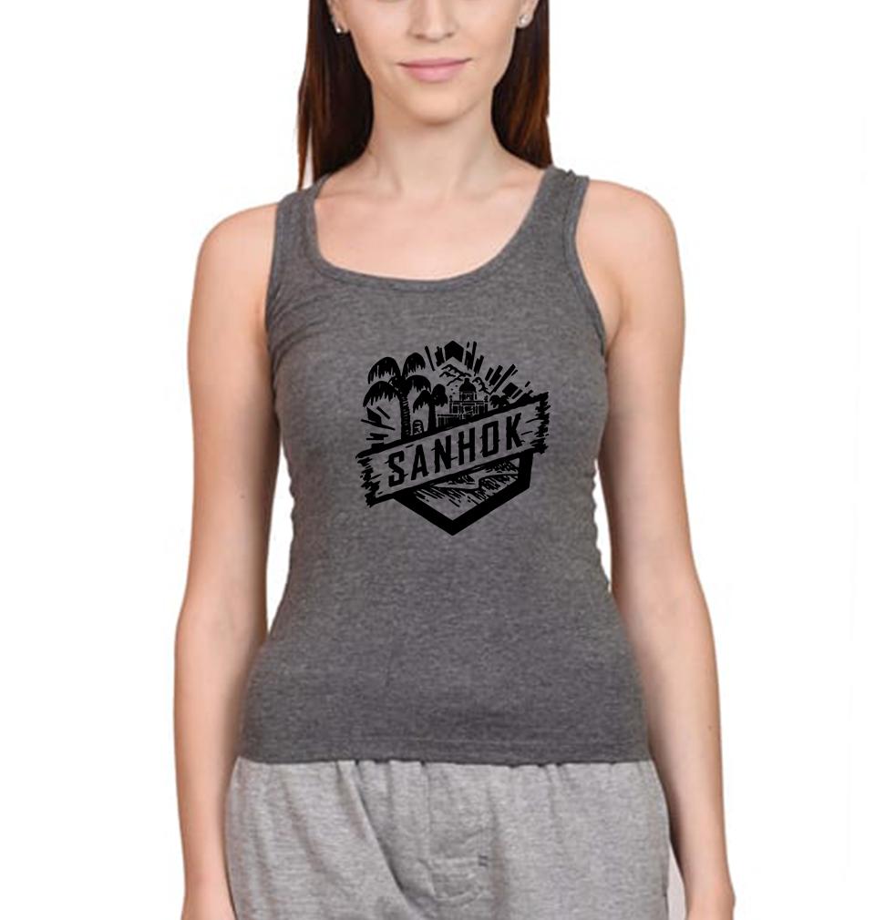 PUBG Sanhok Women Tank Top-FunkyTeesClub