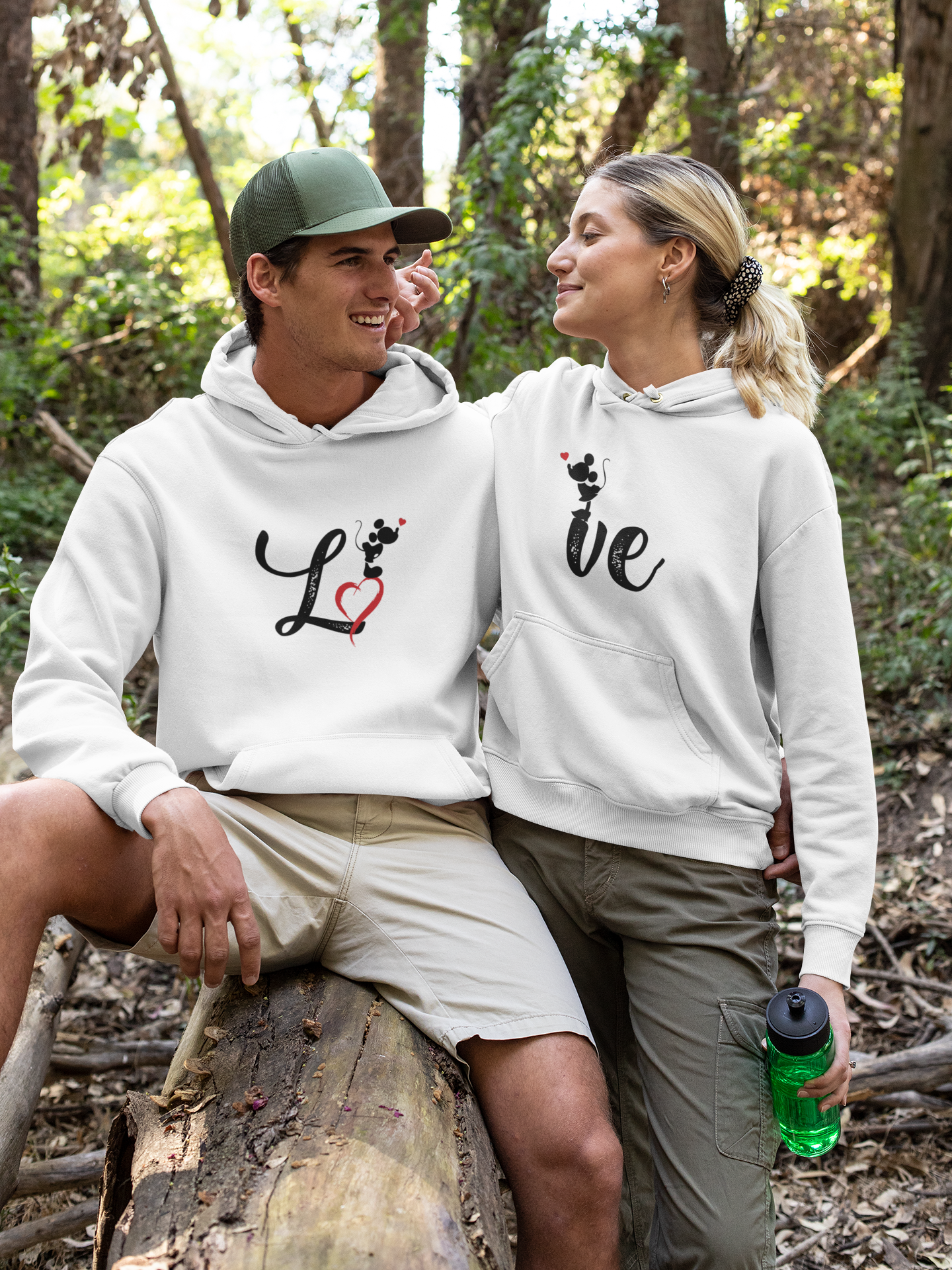 Love Couple Hoodie-FunkyTeesClub