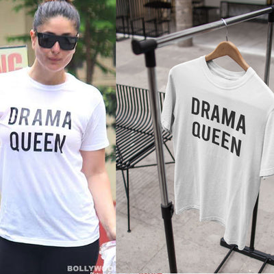 Drama Queen Kareena Kapoor Celebrity T-shirt- FunkyTeesClub