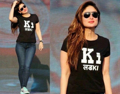 Ki Lad Ki Kareena Kapoor Celebrity T-shirt- FunkyTeesClub