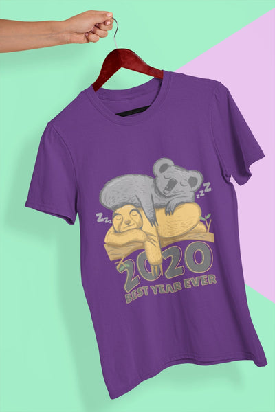 2020 Best Year Ever Mens Half Sleeves T-shirt- FunkyTeesClub - Funky Tees Club