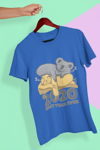 2020 Best Year Ever Women Half Sleeves T-shirt- FunkyTeesClub - Funky Tees Club