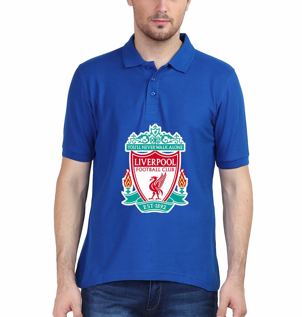 Liverpool Logo Men Polo Half Sleeves T-Shirts-FunkyTeesClub