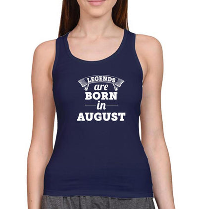 Legends are Born in August Women Tank Top-FunkyTeesClub