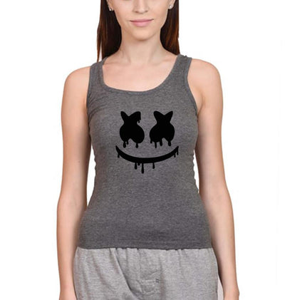 Marshmello Women Tank Top-FunkyTeesClub