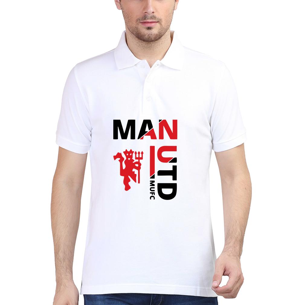 Manchester United Men Polo Half Sleeves T-Shirts-FunkyTeesClub