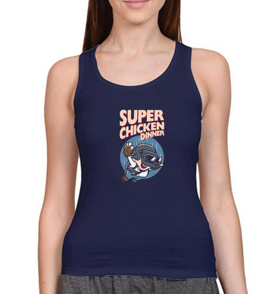 PUBG Super Chicken Dinner Women Tank Top-FunkyTeesClub