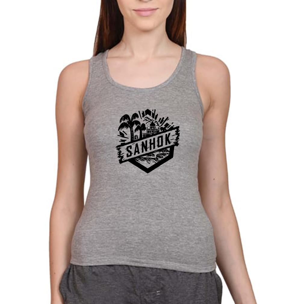 PUBG Sanhok Women Tank Top-FunkyTeesClub