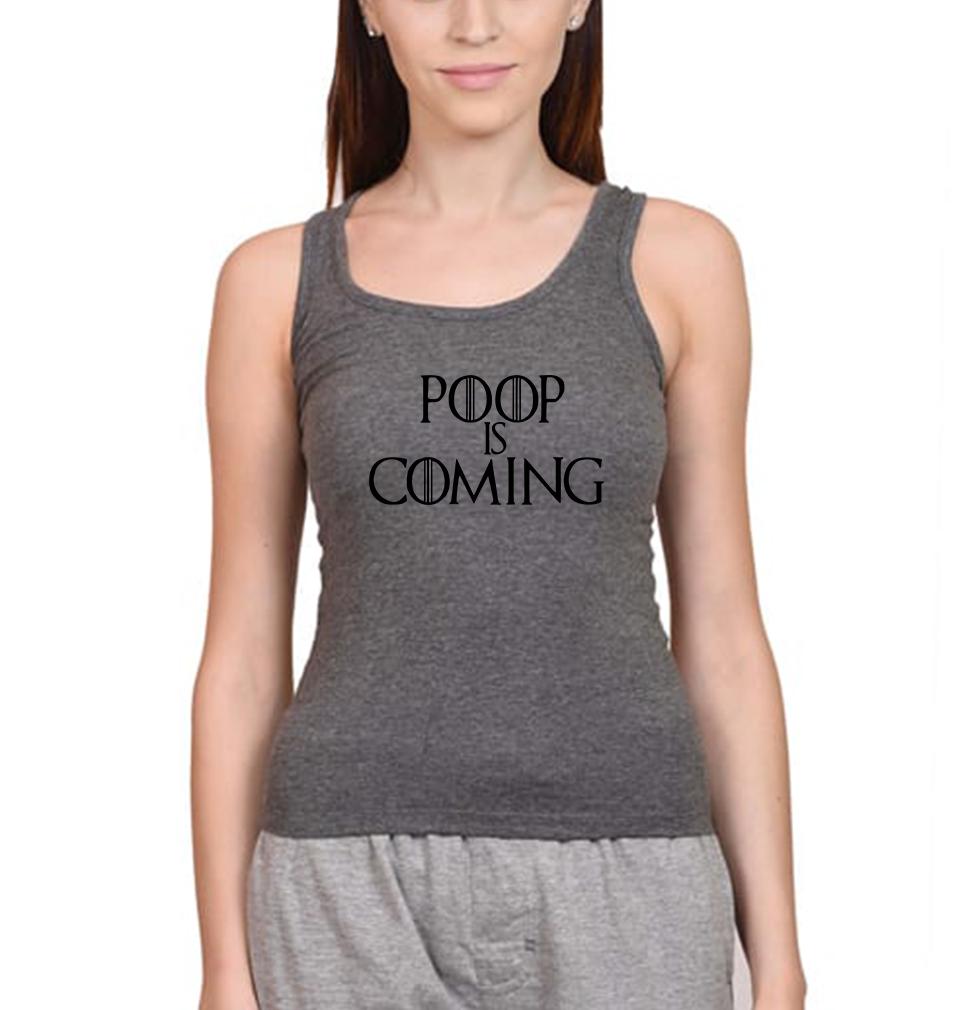 Poop Is Coming Women Tank Top-FunkyTeesClub
