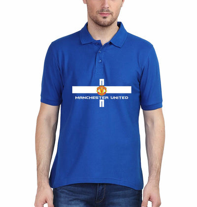 Manchester United Men Polo Half Sleeves T-Shirts-FunkyTeesClub