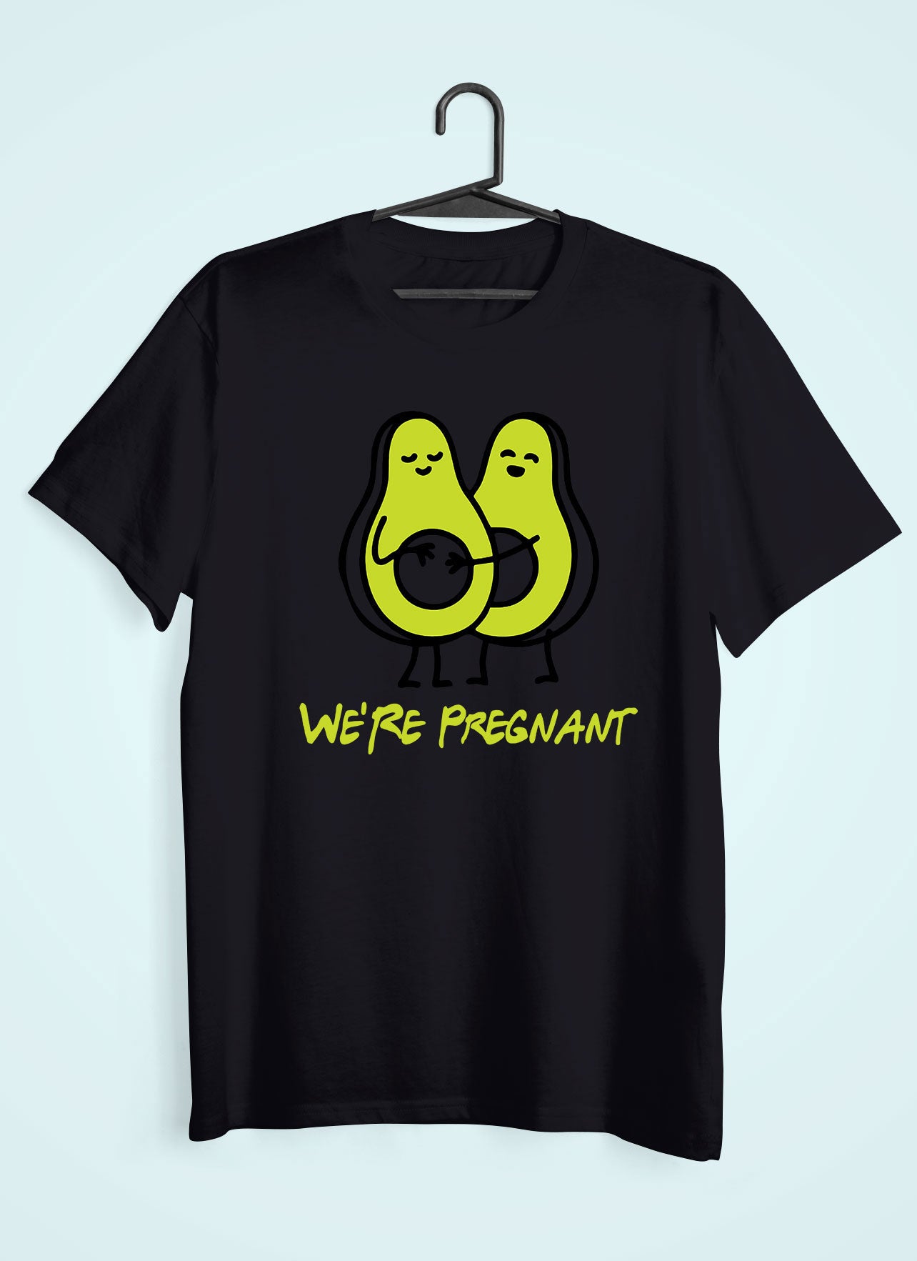 We Are Pregnant Pregnancy Announcement Maternity Couple Half Sleeves T-Shirts -FunkyTeesClub