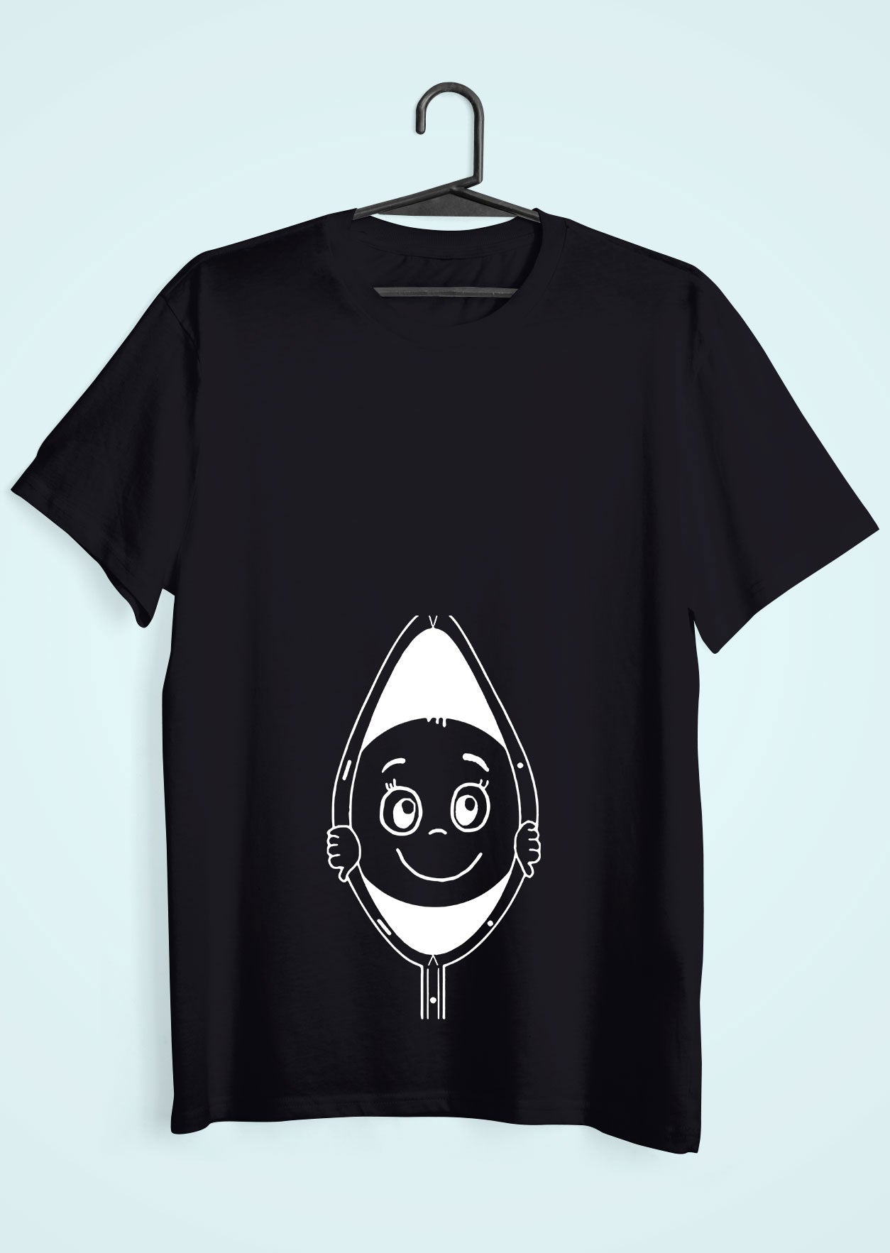 Peek A Boo Maternity Couple Half Sleeves T-Shirts -FunkyTeesClub