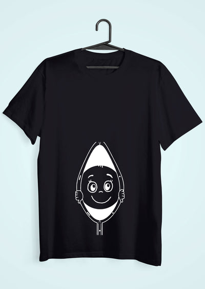 Peek A Boo Maternity Couple Half Sleeves T-Shirts -FunkyTeesClub