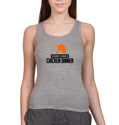 PUBG Winner Winner Chicken Dinner Women Tank Top-FunkyTeesClub