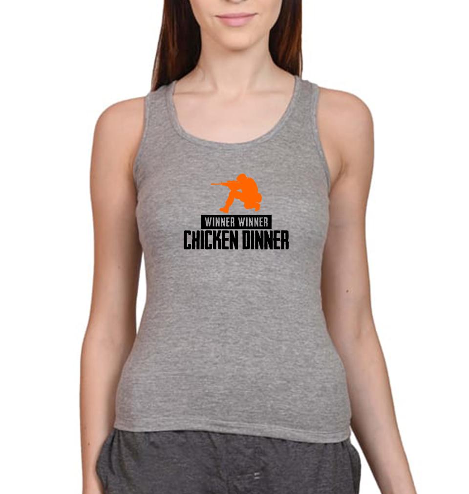 PUBG Winner Winner Chicken Dinner Women Tank Top-FunkyTeesClub