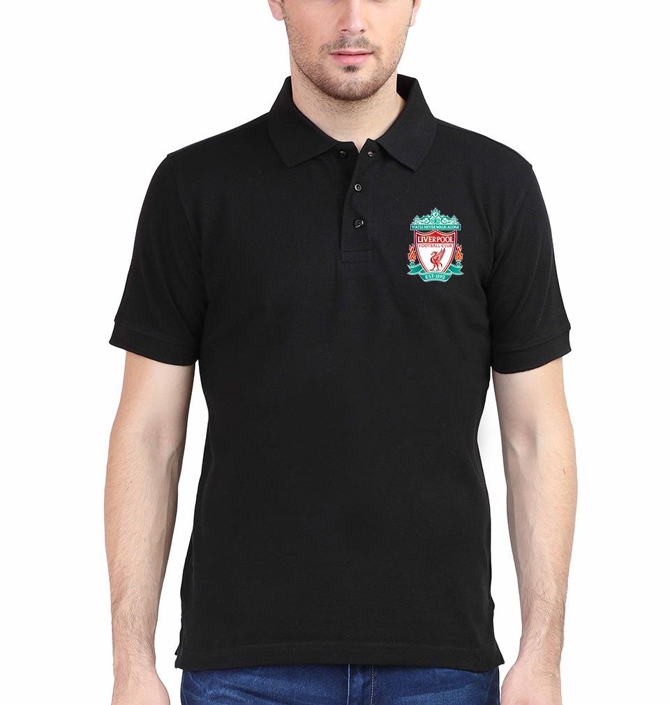 Liverpool Logo Men Polo Half Sleeves T-Shirts-FunkyTeesClub