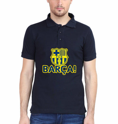 FCB Men Polo Half Sleeves T-Shirts-FunkyTeesClub