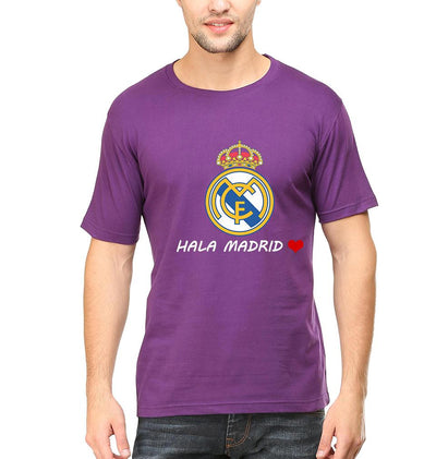 Hala Madrid Men Half Sleeves T-Shirts-FunkyTeesClub