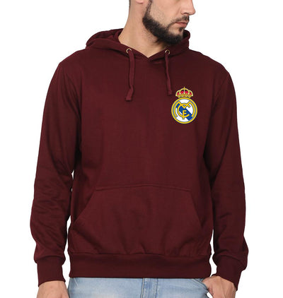 Real Madrid Logo Men Hoodies-FunkyTeesClub