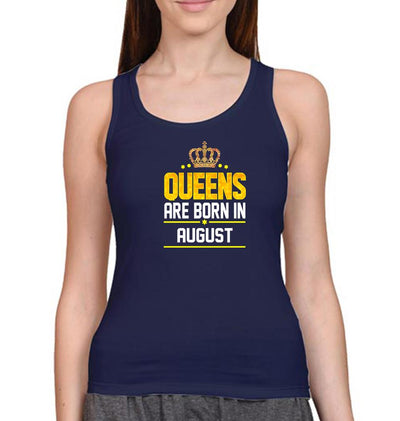 Queens Are  Born In August Women Tank Top-FunkyTeesClub