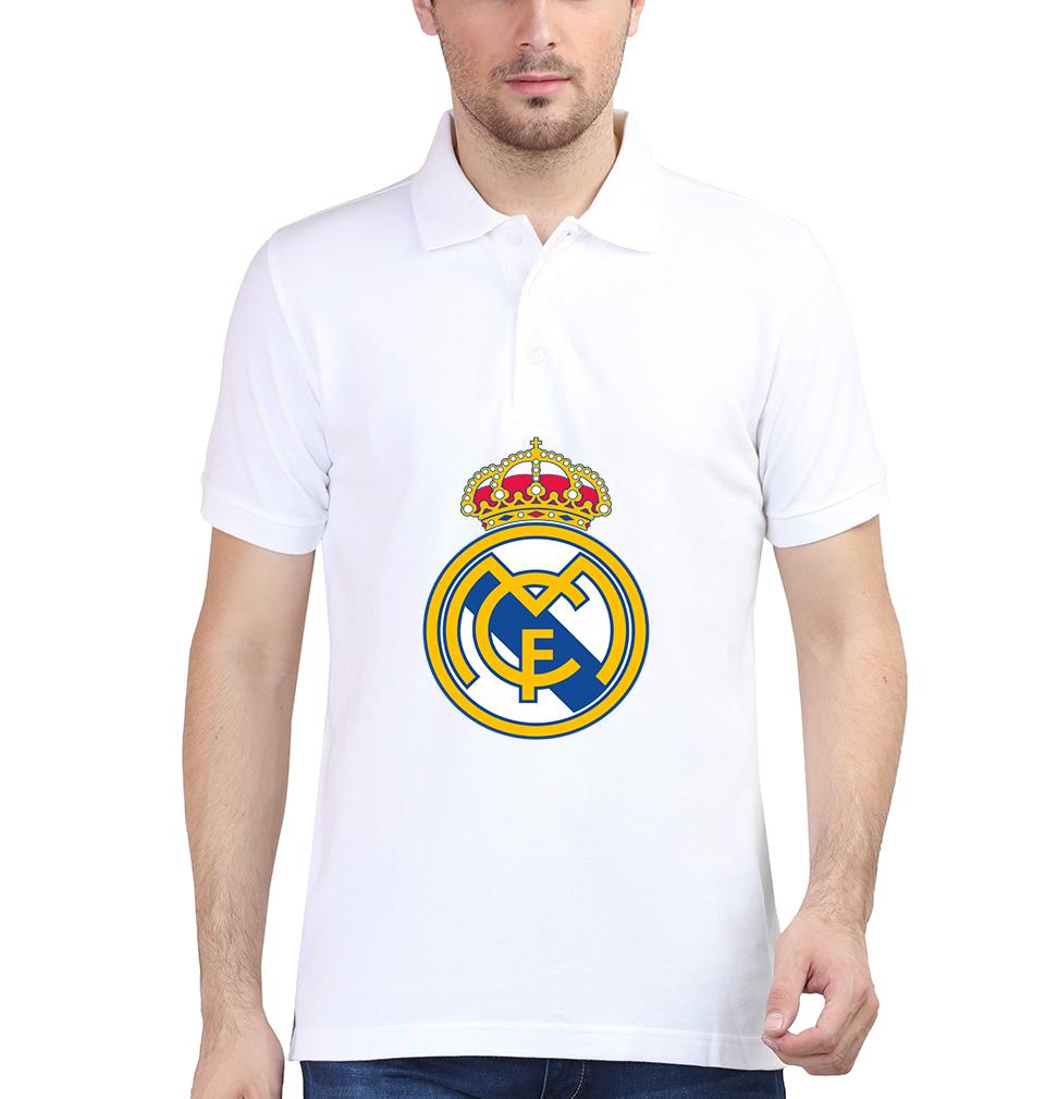 Real Madrid Men Polo Half Sleeves T-Shirts-FunkyTeesClub