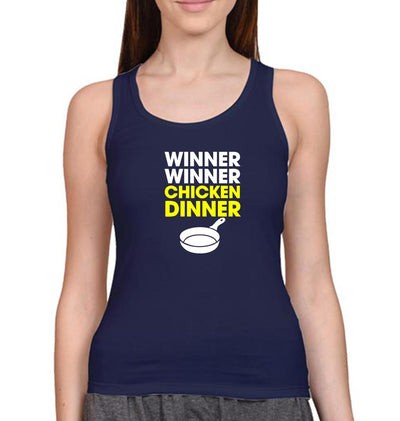 PUBG Winner Winner Chicken Dinner Women Tank Top-FunkyTeesClub