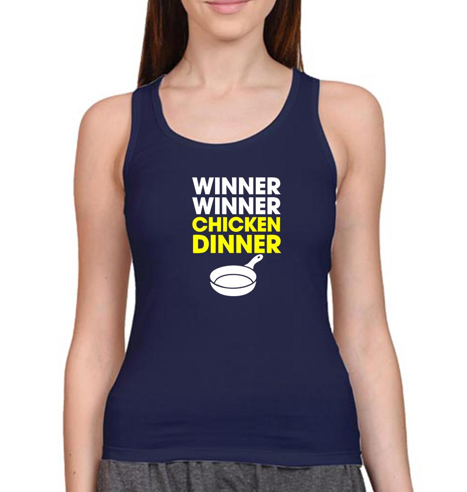 PUBG Winner Winner Chicken Dinner Women Tank Top-FunkyTeesClub