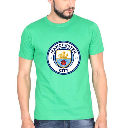 Manchester City Men Half Sleeves T-Shirts-FunkyTeesClub