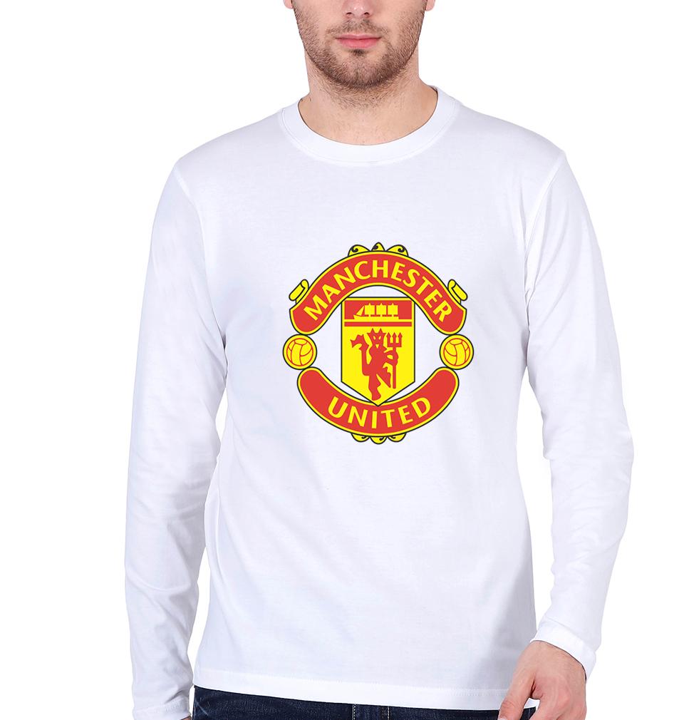 Manchester United Men Full Sleeves T-Shirts-FunkyTeesClub