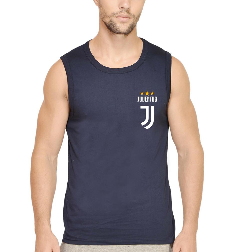 Juventus Logo Men Sleeveless T-Shirts-FunkyTeesClub