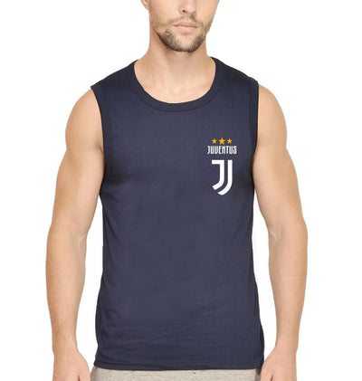 Juventus Logo Men Gym Vest-FunkyTeesClub