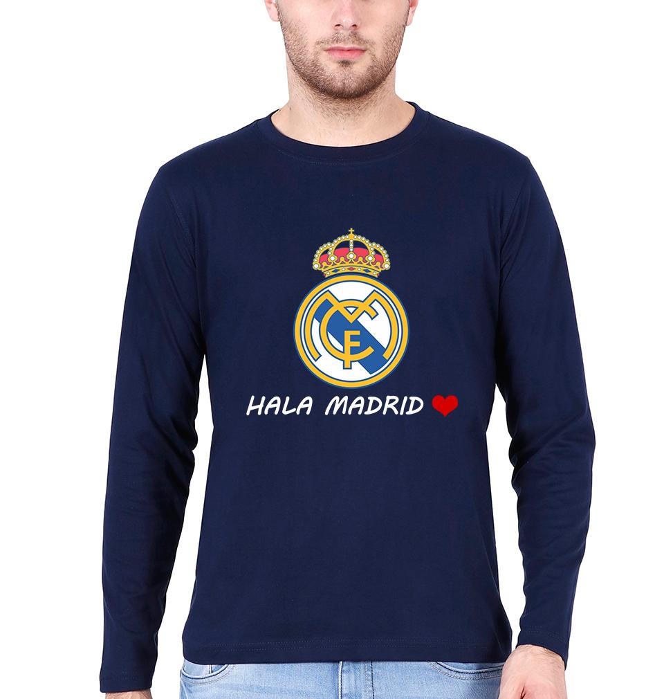 Hala Madrid Men Full Sleeves T-Shirts-FunkyTeesClub