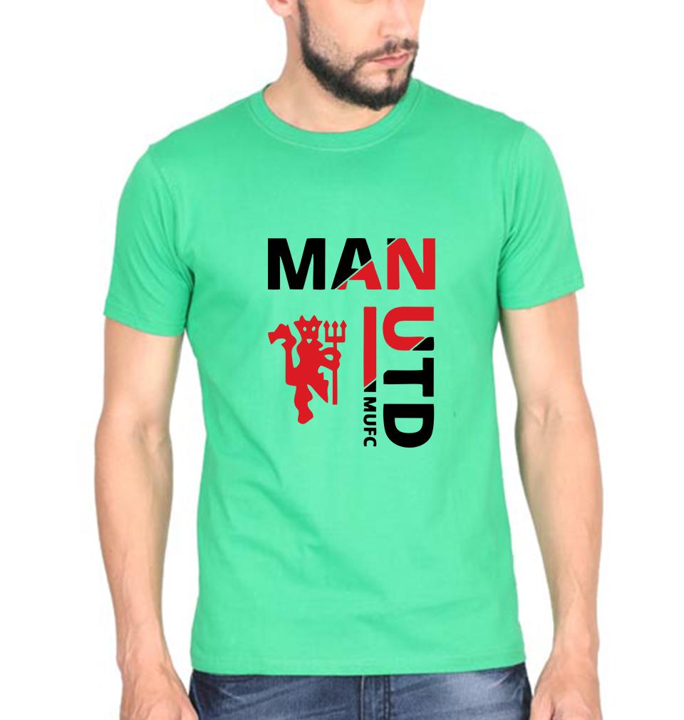 Manchester United Men Half Sleeves T-Shirts-FunkyTeesClub
