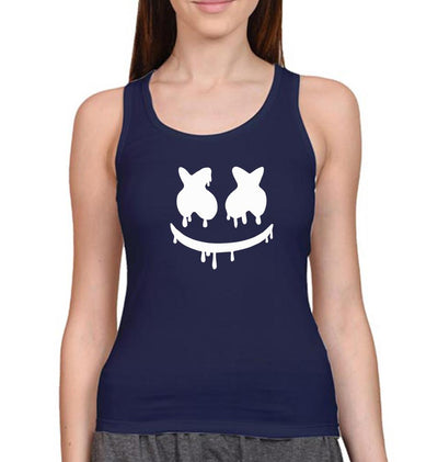 Marshmello Women Tank Top-FunkyTeesClub
