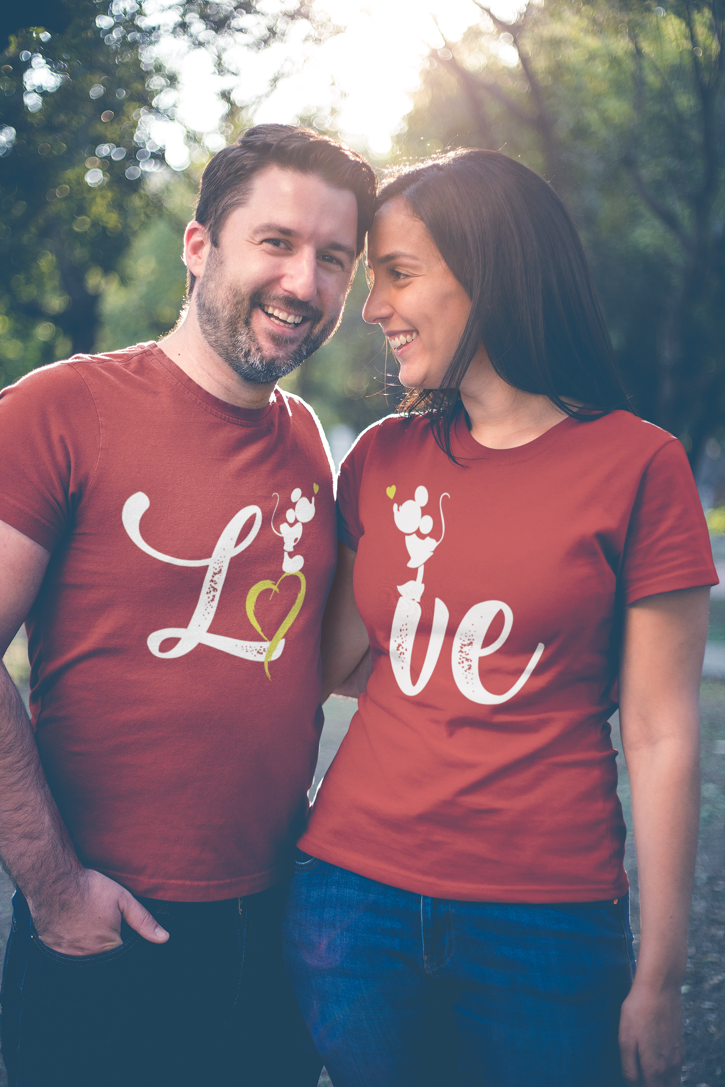 Love Couple Half Sleeves T-Shirts -FunkyTeesClub