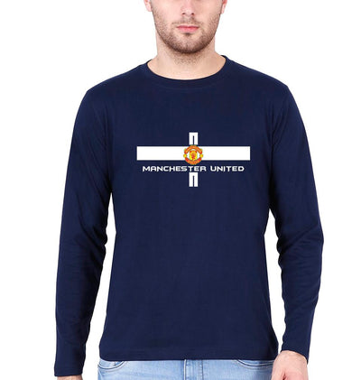 Manchester United Men Full Sleeves T-Shirts-FunkyTeesClub