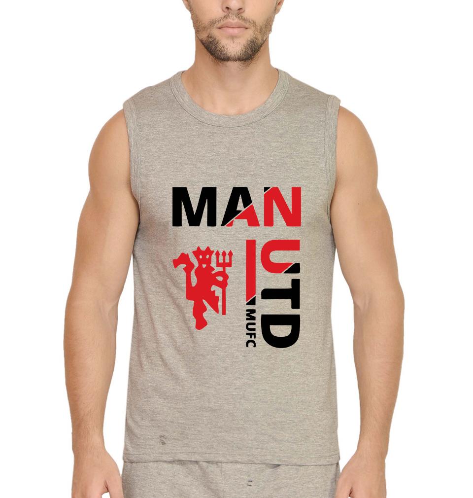 Manchester United Men Gym Vest-FunkyTeesClub