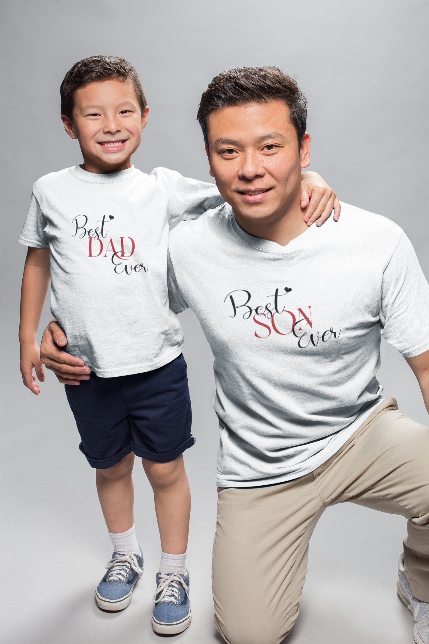Best Son Ever Father and Son White Matching T-Shirt- FunkyTeesClub