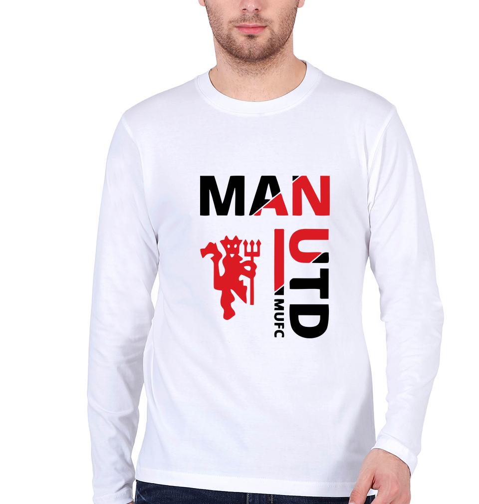 Manchester United Men Full Sleeves T-Shirts-FunkyTeesClub