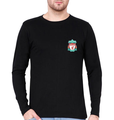 Liverpool Logo Men Full Sleeves T-Shirts-FunkyTeesClub