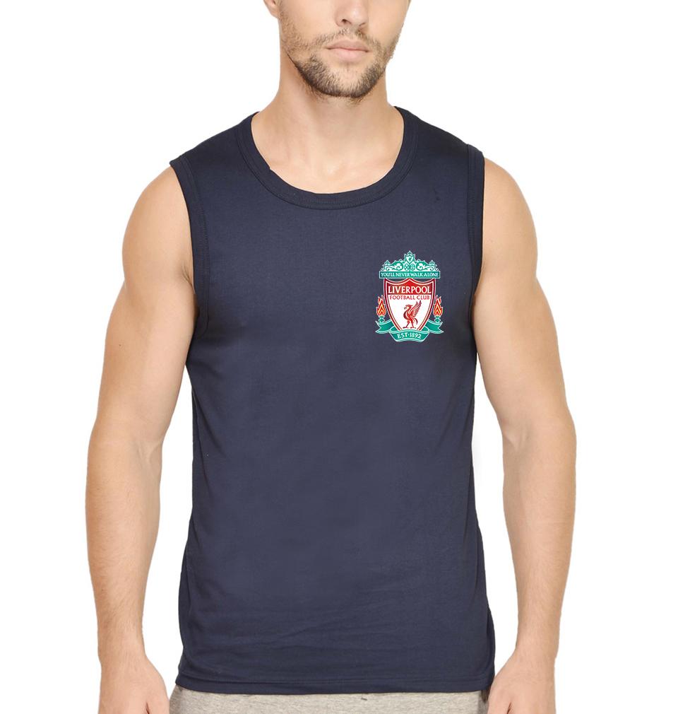 Liverpool Logo Men Sleeveless T-Shirts-FunkyTeesClub