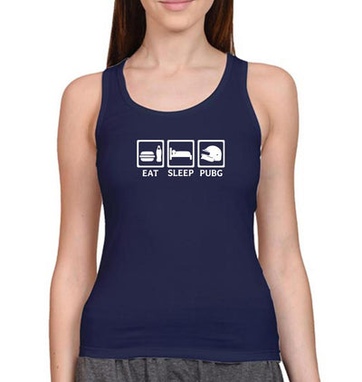 PUBG Eat Sleep Pubg Women Tank Top-FunkyTeesClub